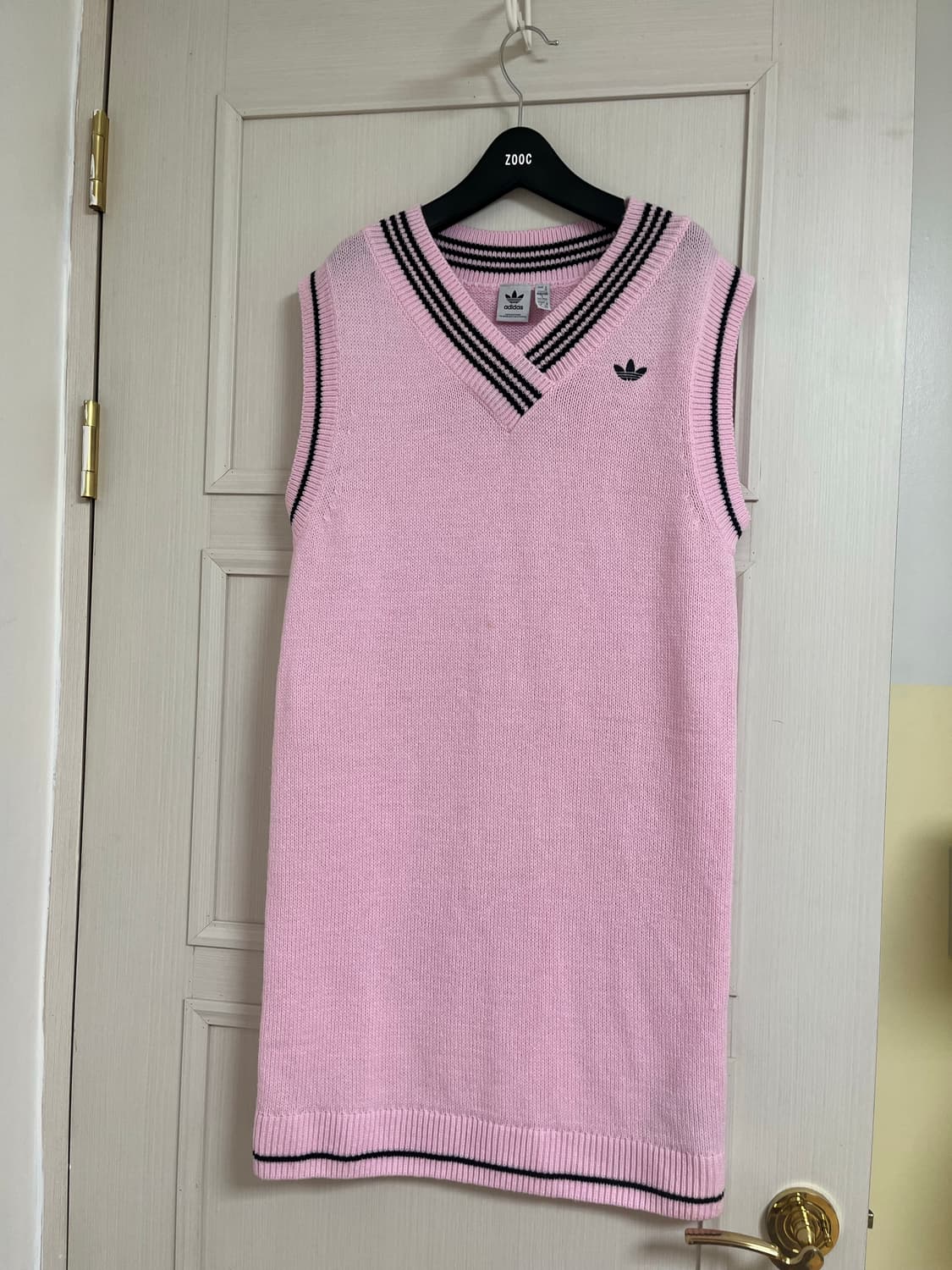 아디다스 파이어버드 핑크 니트 베스트 원피스 상품이미지1