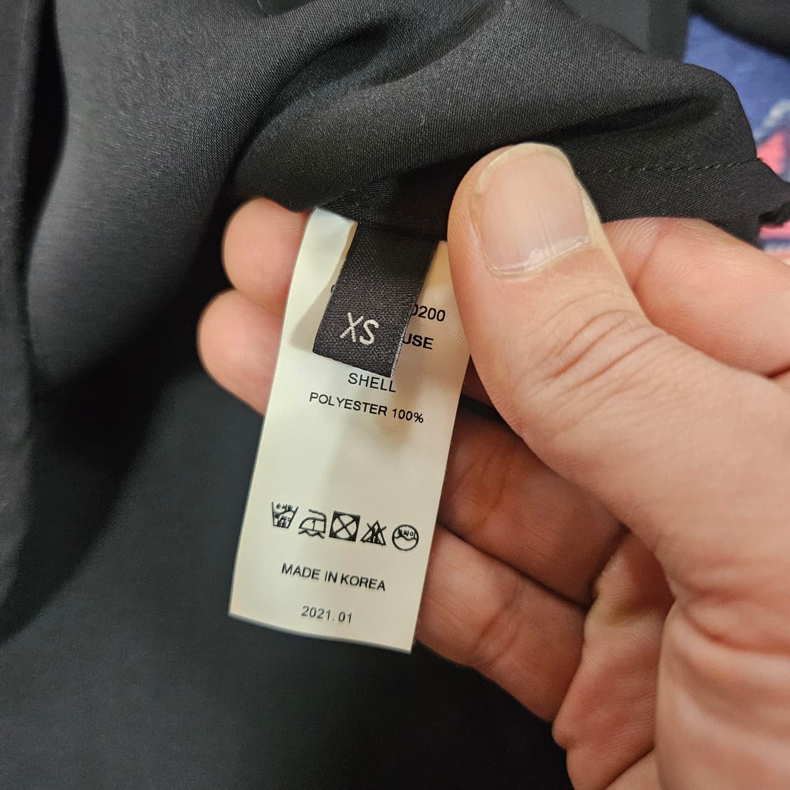 오르(ORR) 블랙 트임 블라우스 S 상품이미지8