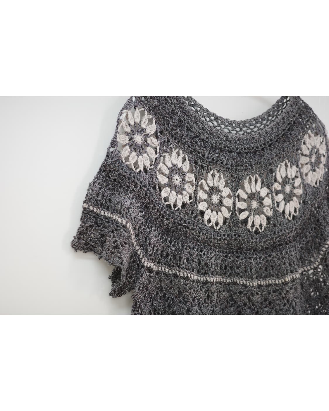 Vintage crochet flower knit 상품이미지8