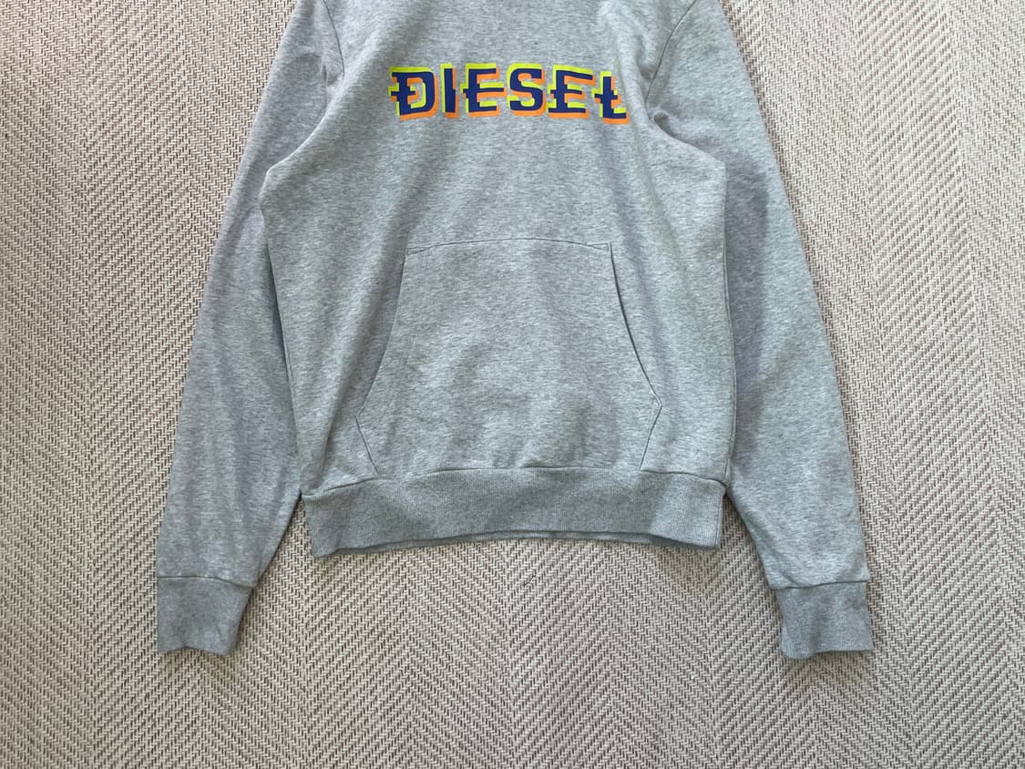 Diesel 디젤 그레이 후드티 상품이미지2