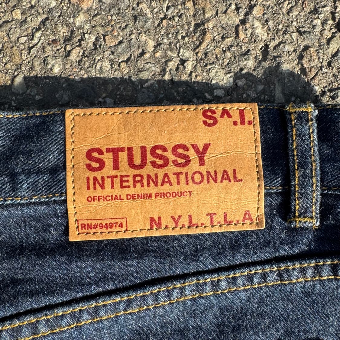 90s 스투시 USA 인터네셔널 데님 팬츠 상품이미지8