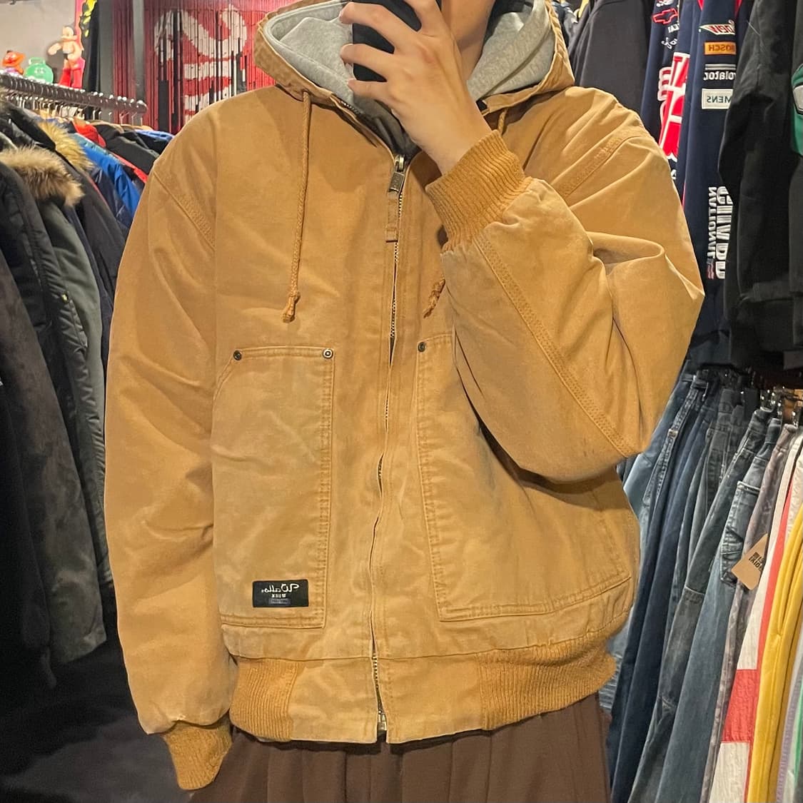 [IM] VTG 빈티지 베이지 후드워크자켓  상품이미지4