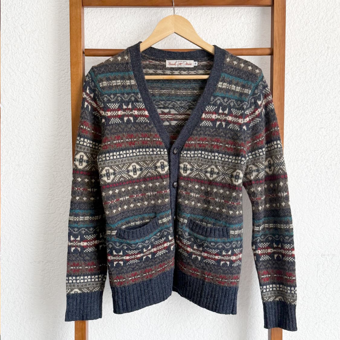 눈송이 브이넥 가디건 상품이미지1