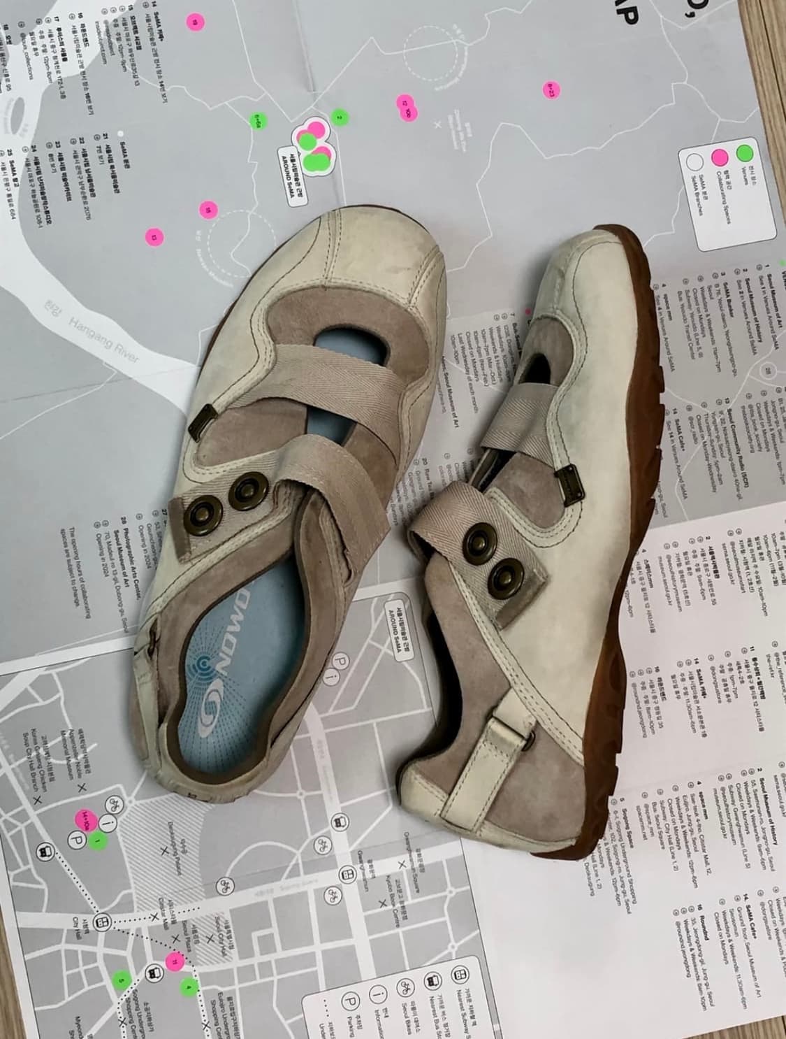 살로몬 스웨이드 스트랩 빈티지 메리제인 플랫슈즈 250 상품이미지2