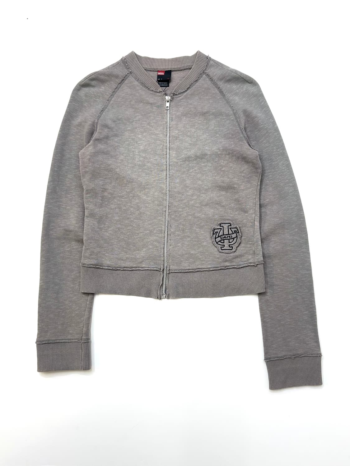 Diesel 디젤 그레이 컬러 빈티지 스타일 그레이 지퍼 자켓 상품이미지1