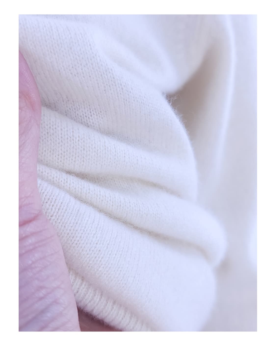 캐시미어100% 아이보리 니트 상품이미지10