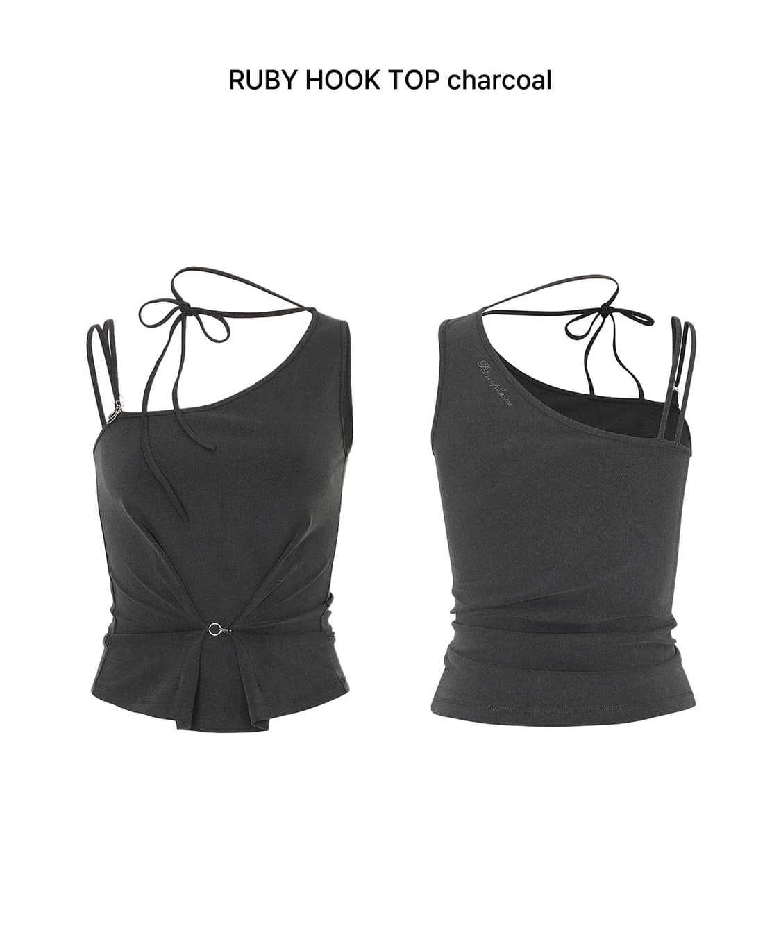 페인오어플레져 RUBY HOOK TOP charcoal 상품이미지2