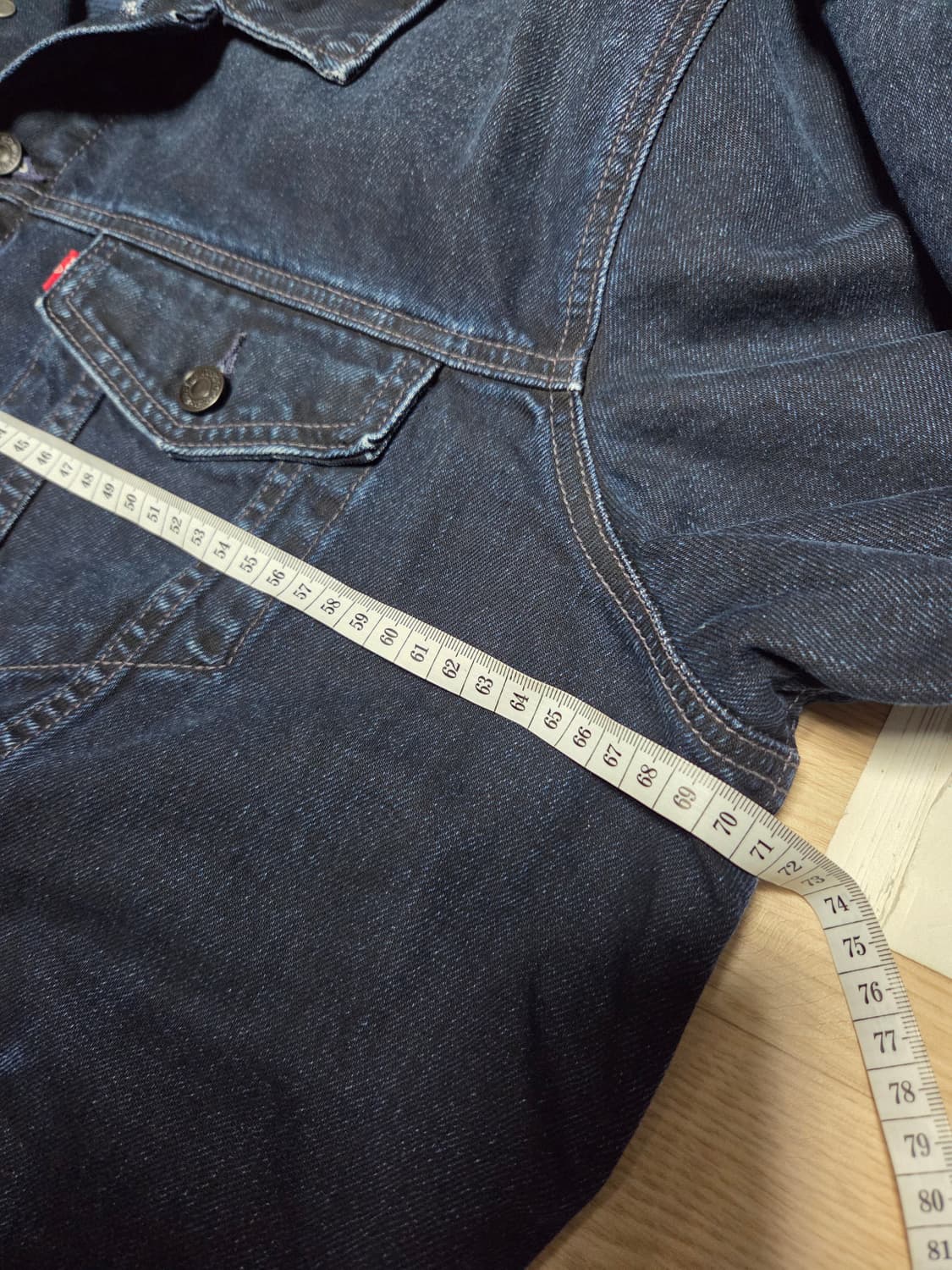 (새상품)리바이스 버팔로 체크 안감 데님자켓 청자켓 트러커  상품이미지6