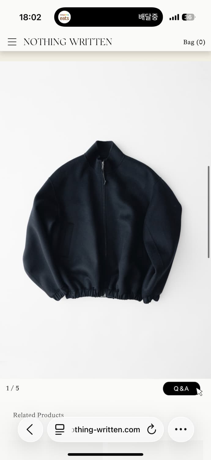 낫띵리튼 plaza zip blouson 낫띵리튼 블루종/얼바닉 pkby 상품이미지2