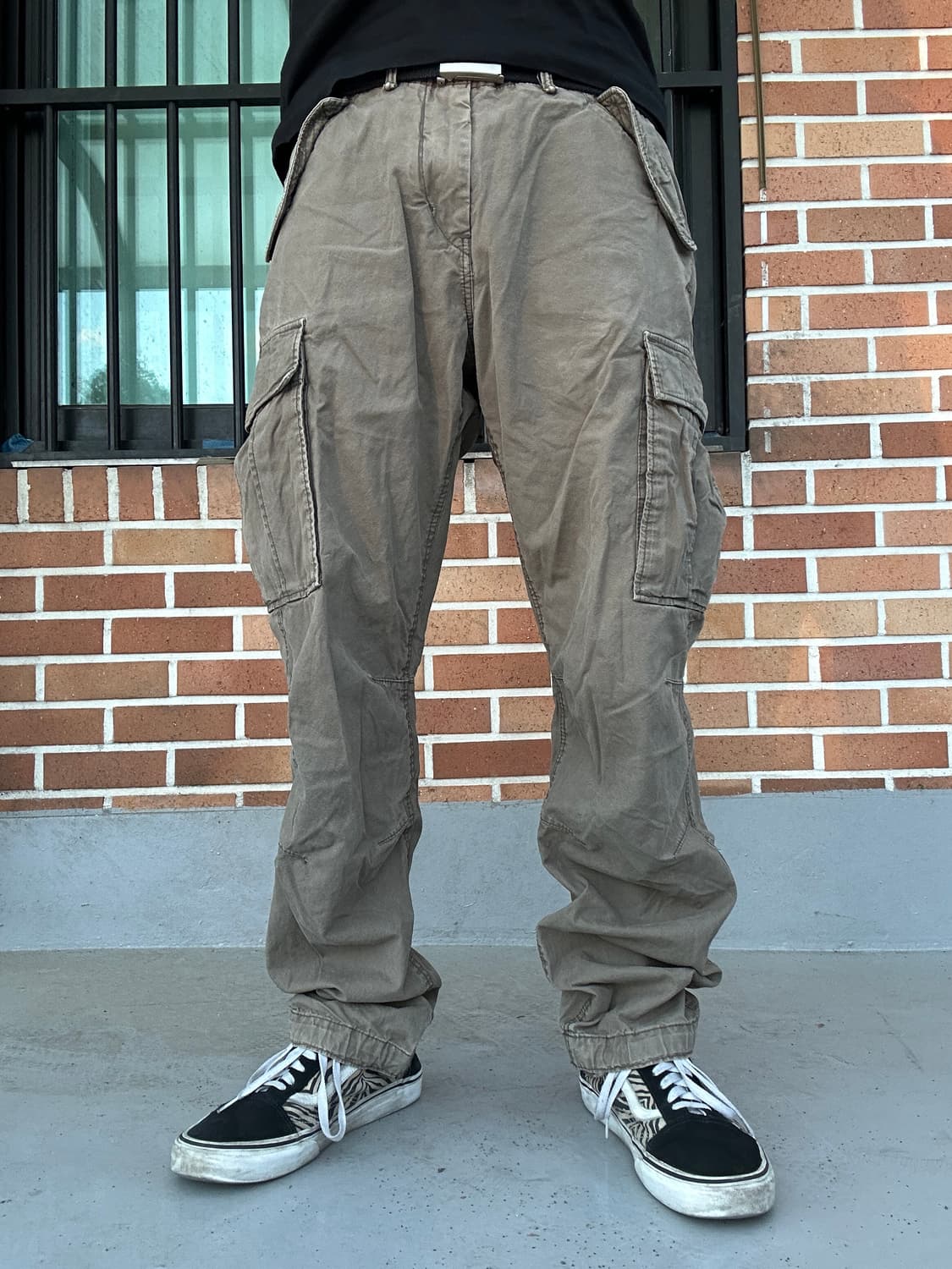 (33)H&M 카고팬츠 올리브 상품이미지4