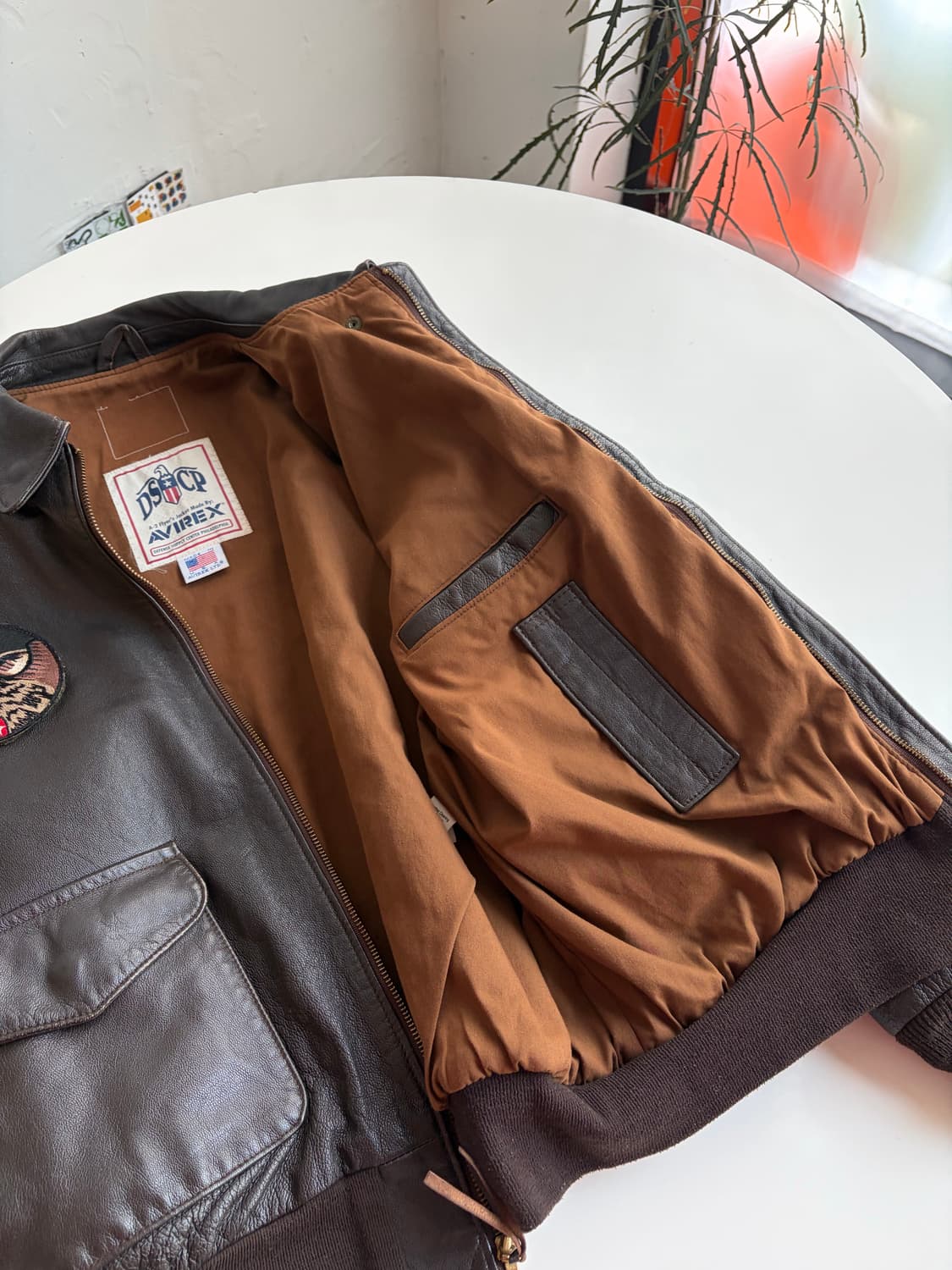 아비렉스 A-2 레더 자켓 상품이미지4