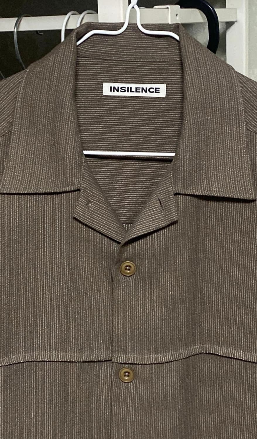 인사일런스 - 트로피컬 울 린넨 셔츠 자켓 (애쉬브라운/S) 상품이미지3