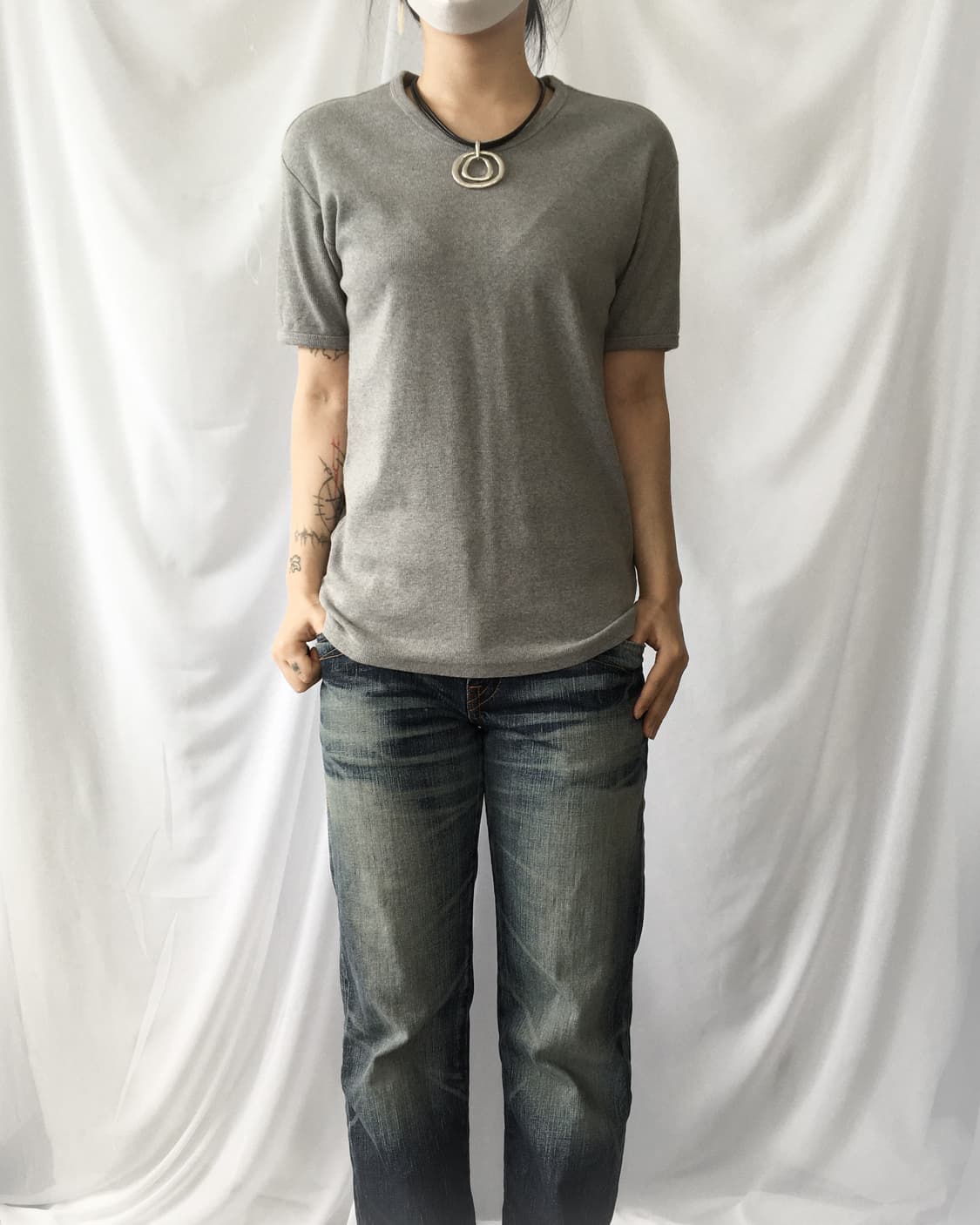 Avirex ribbed t shirt 상품이미지1