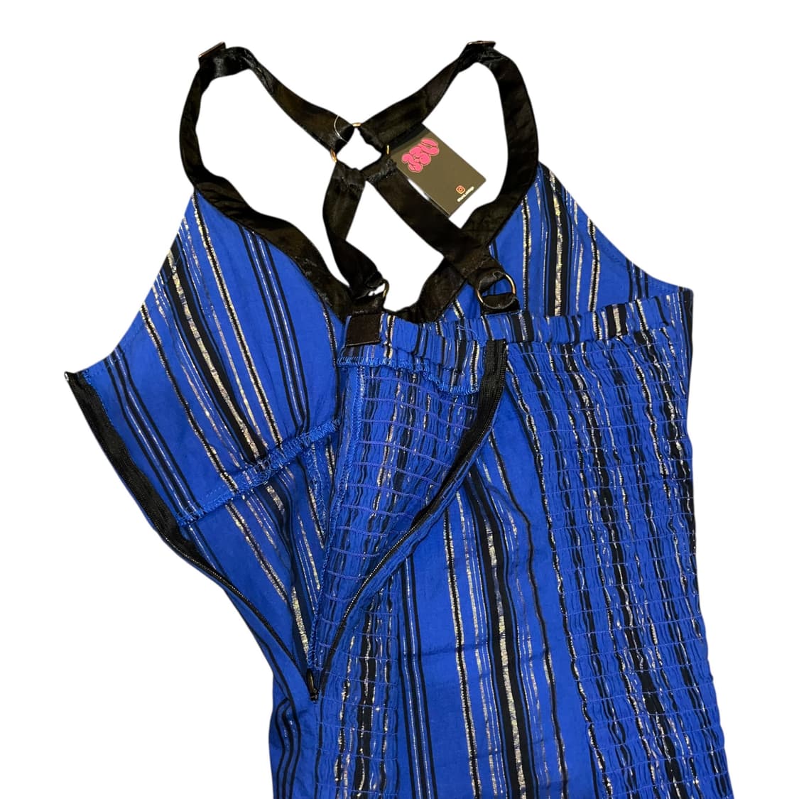 diable baiser 글리터 레이스 스트라이프 코르셋 갸루y2k펑크 상품이미지6