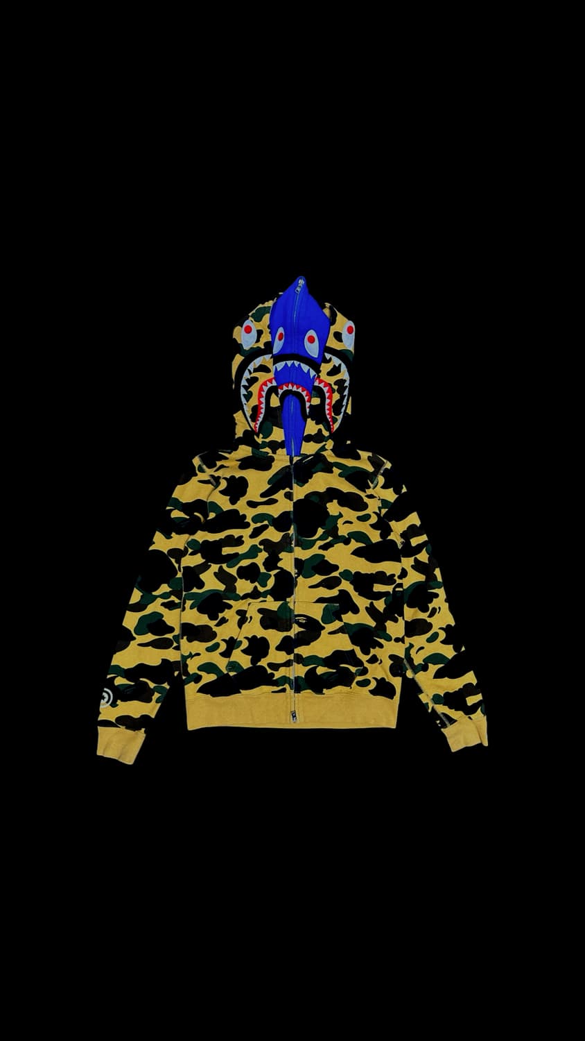 베이프 황계 더블 샤크 후드 집업 상품이미지1