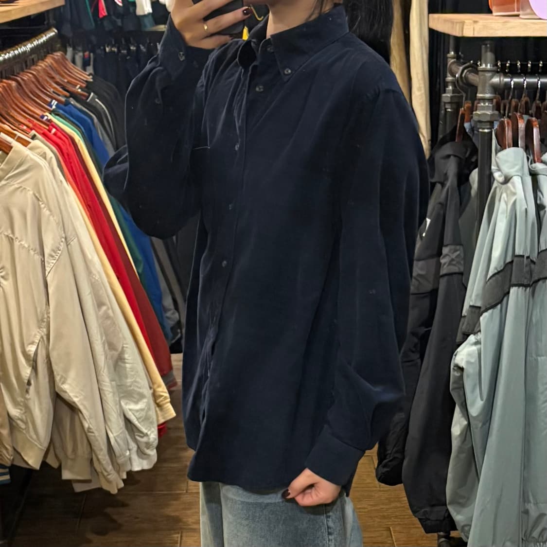 [HI] Carhartt 칼하트 코듀로이 긴팔셔츠 네이비 상품이미지3