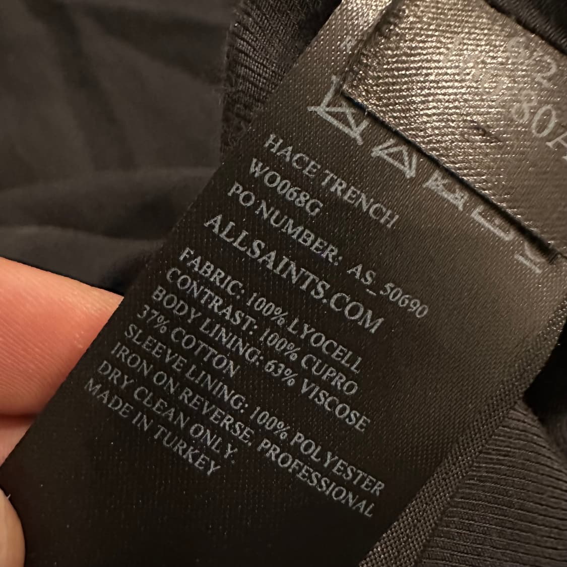 올세인츠 ALLSAINTS 드레이프 코트 상품이미지7