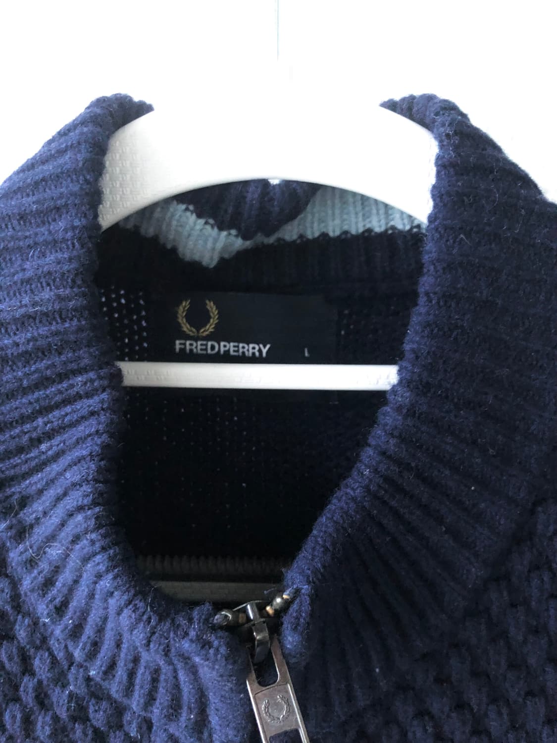프레드페리 네이비 니트 자켓 상품이미지4