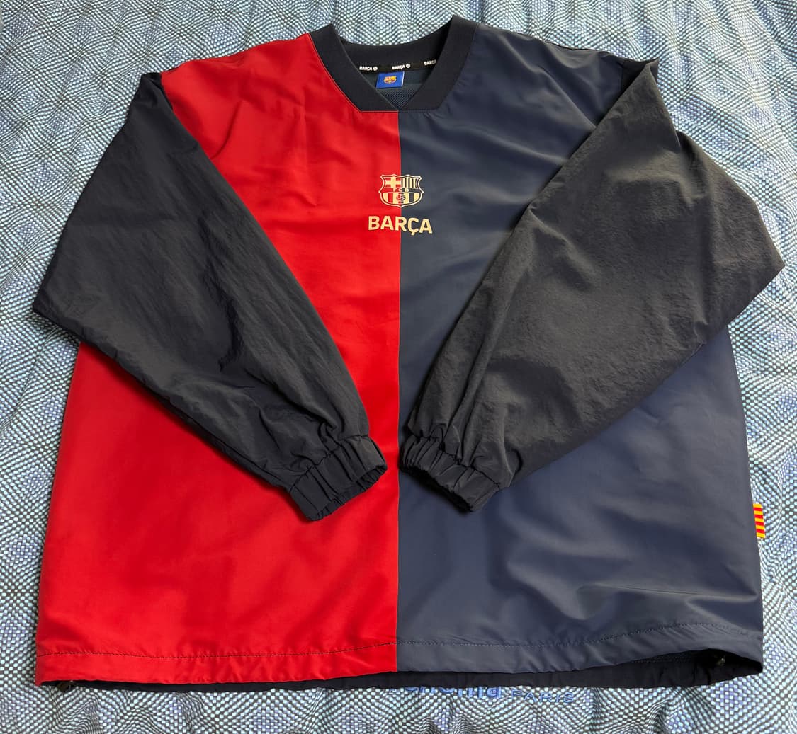 바르셀로나 클래식 라인 우븐 맨투맨 100 새상품 상품이미지2