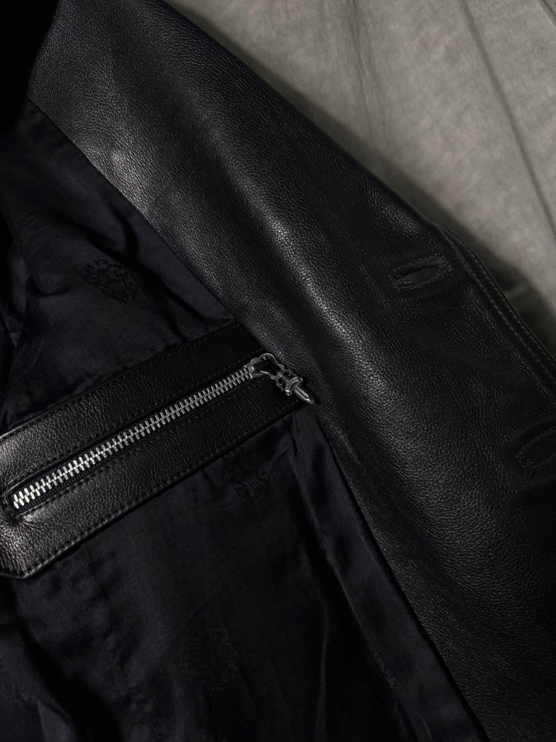 Chrome Hearts Cow Leather Long Coat 상품이미지8