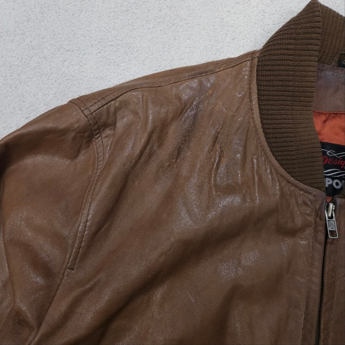 90s 양가죽 봄버 자켓 상품이미지9