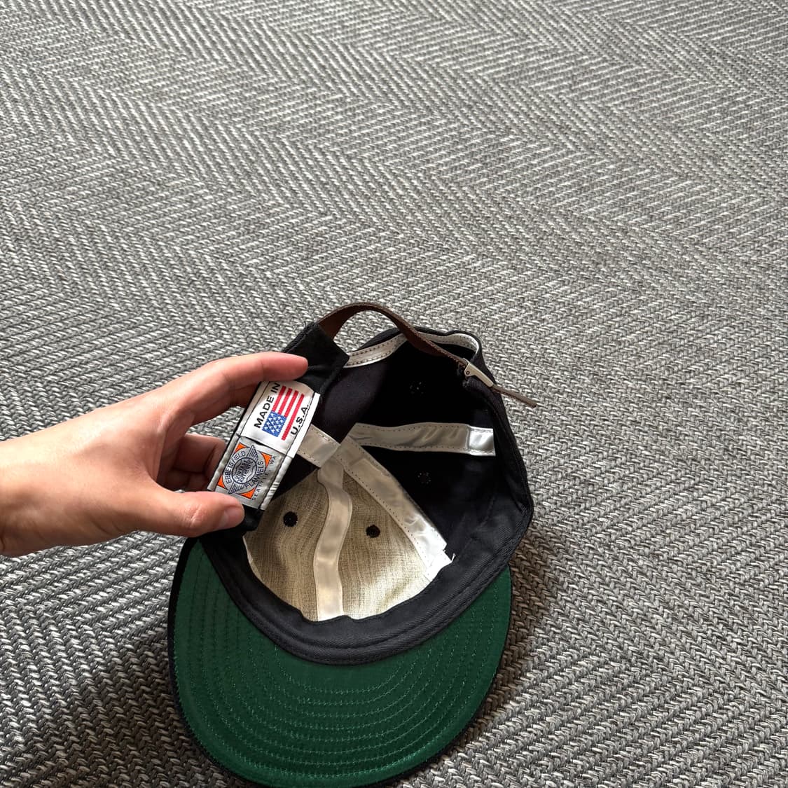 90s 이벳필드 미국제 LA엔젤스 베이스볼 캡 모자 상품이미지5