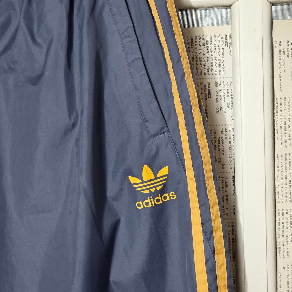 00s 아디다스 라이트블루 삼선 트레이닝 트랙팬츠 상품이미지4