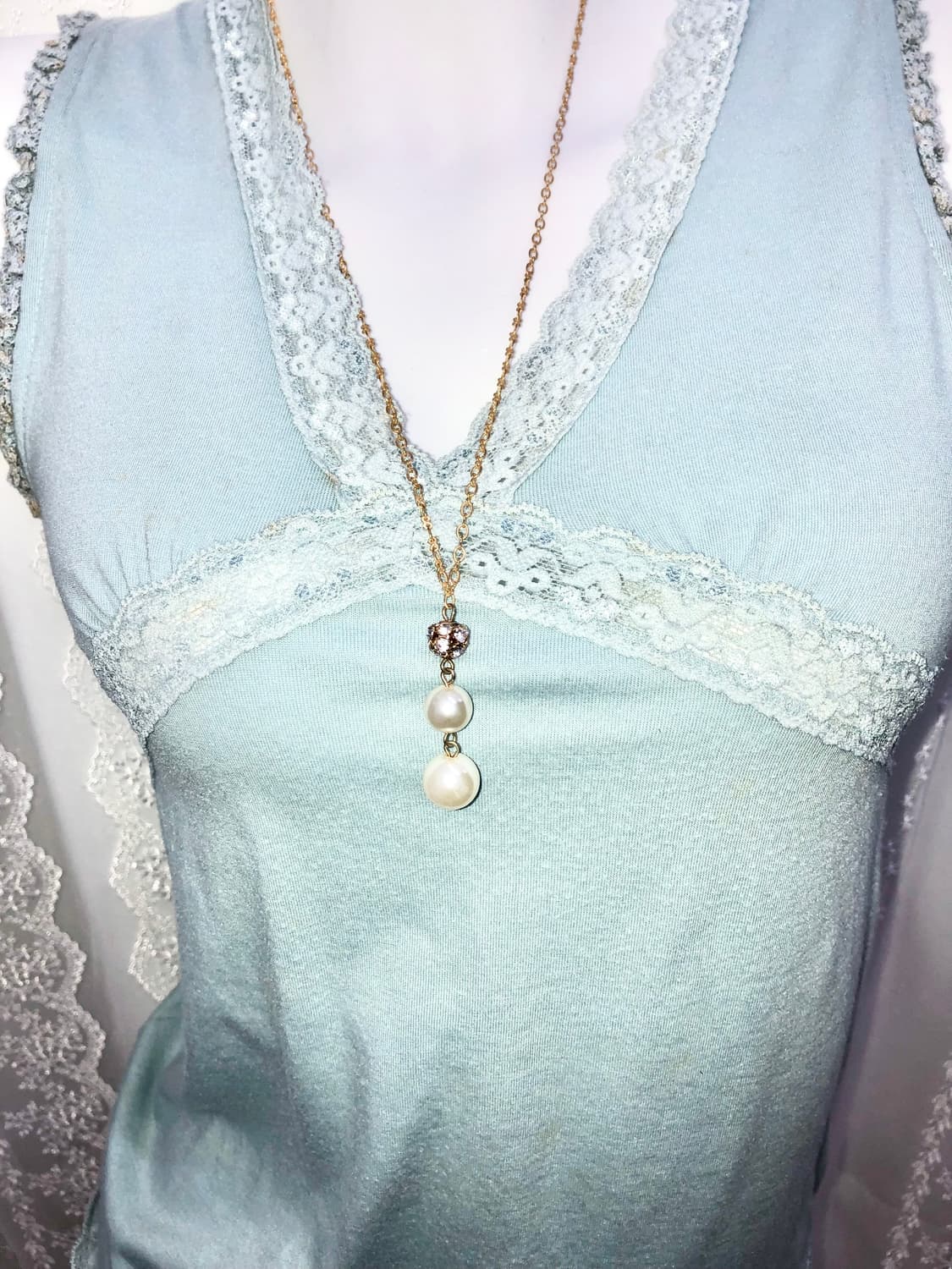gold pearl necklace 상품이미지1