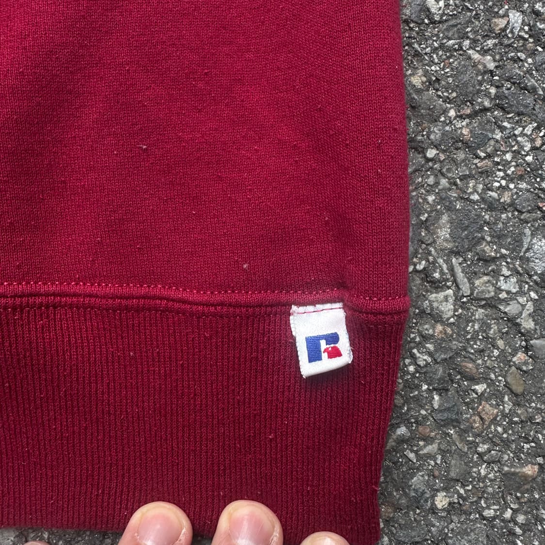 빈티지 90s 러셀 스웻셔츠 버건디 상품이미지4