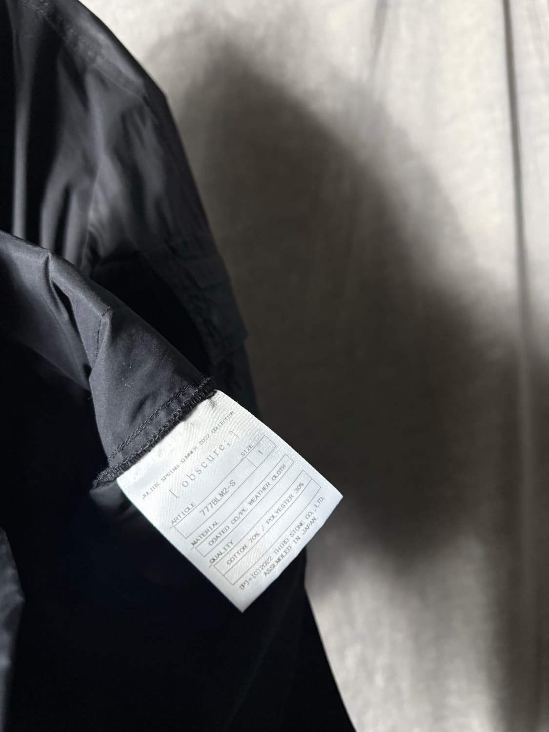 Julius_7 Wax Coated Bomber 상품이미지8