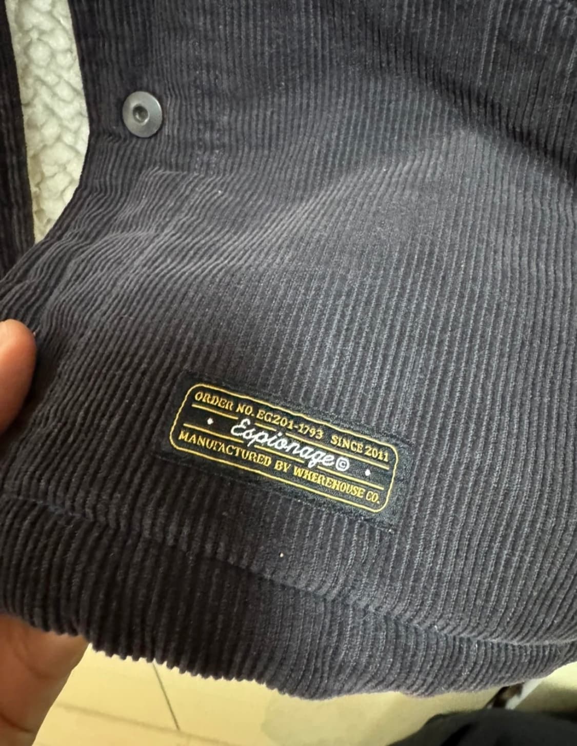 에스피오나지 코듀로이 쉐르파 자켓 상품이미지3