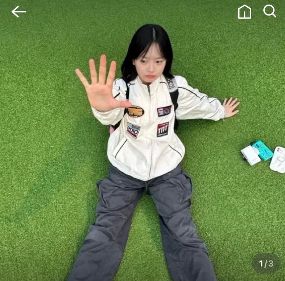 디스이즈네버댓 TRC Racing Jacket Off White 상품이미지2