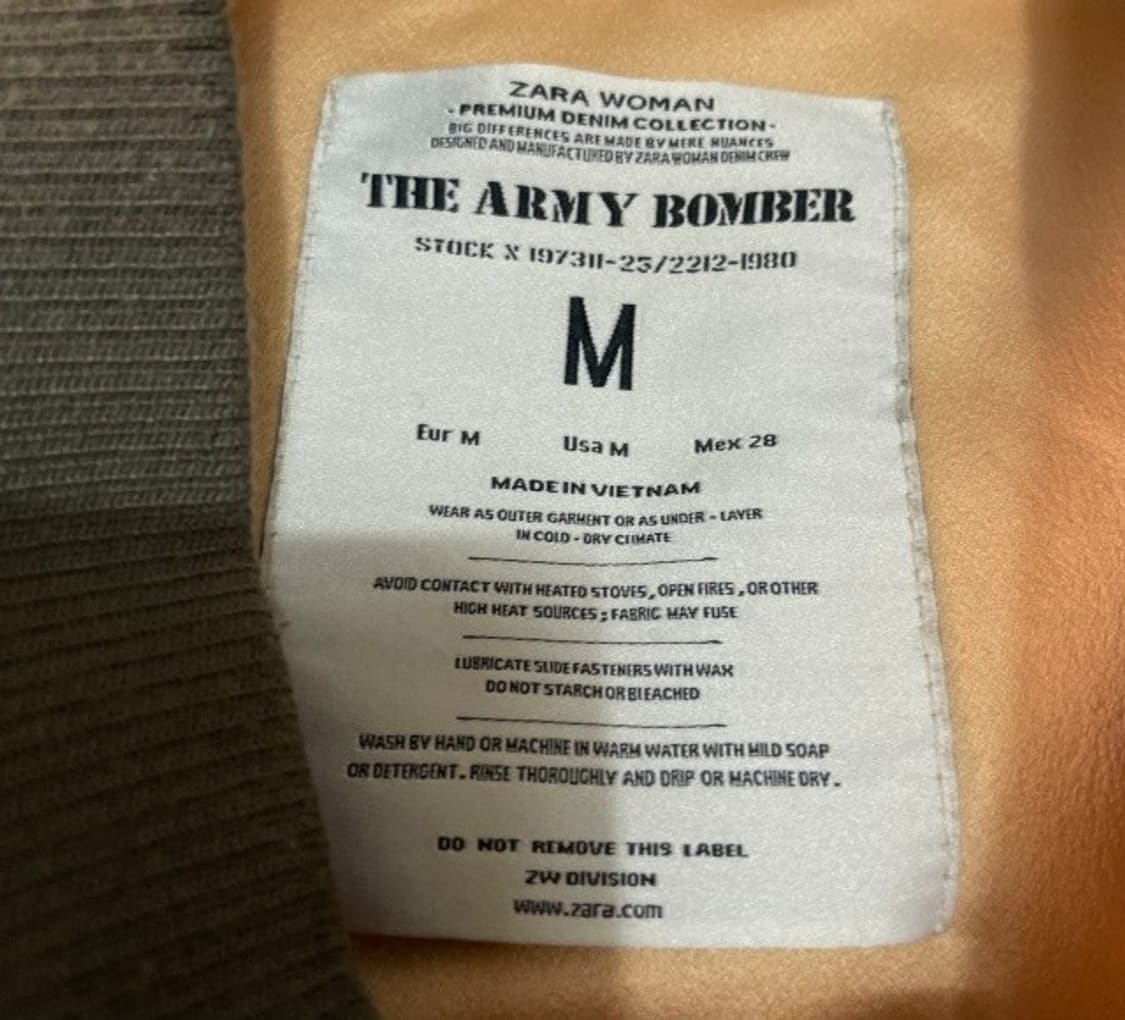 자라 완장포켓 워싱 자켓 100/L 상품이미지4