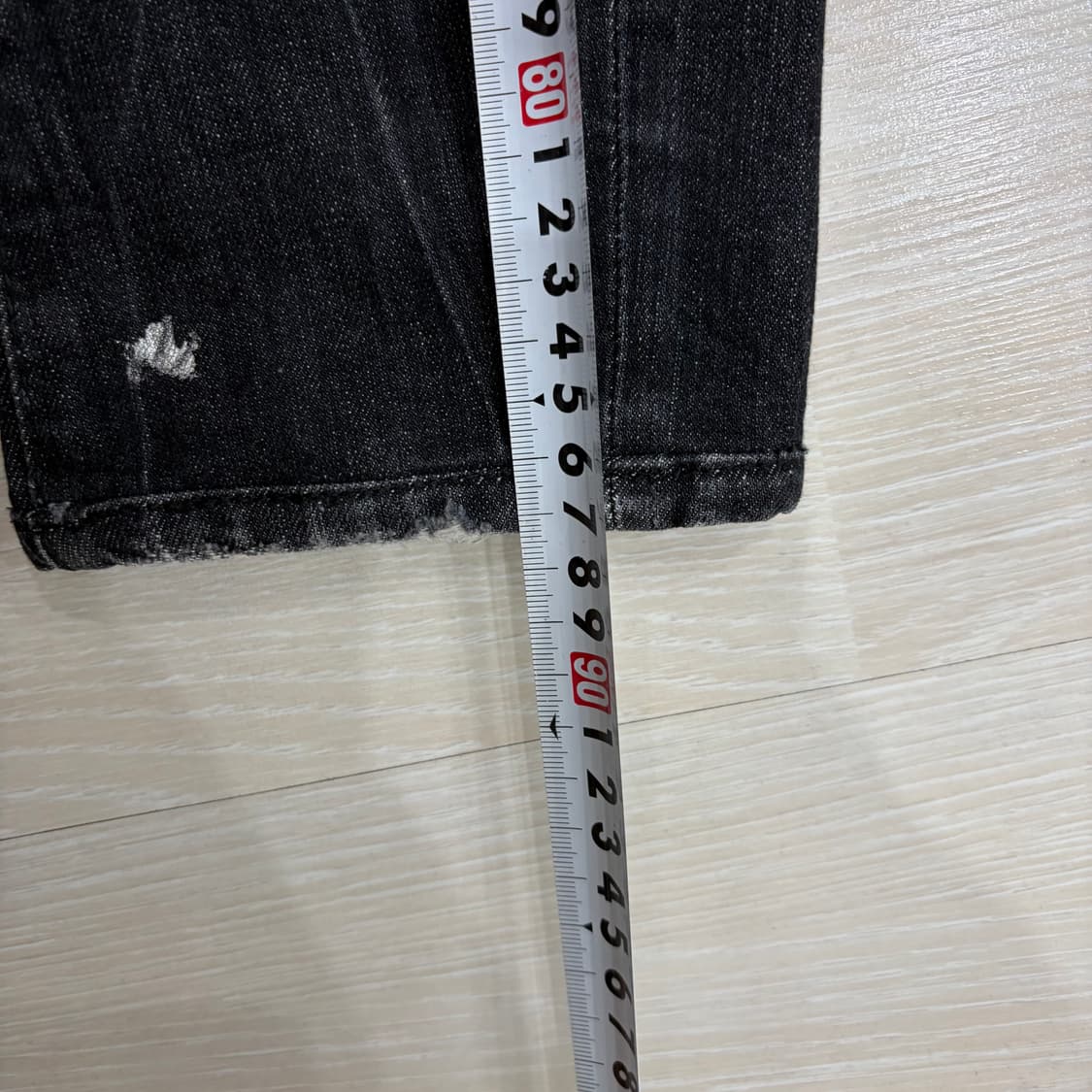 디스퀘어드2 블랙 바이커 데님 팬츠 바지 (46) 상품이미지8