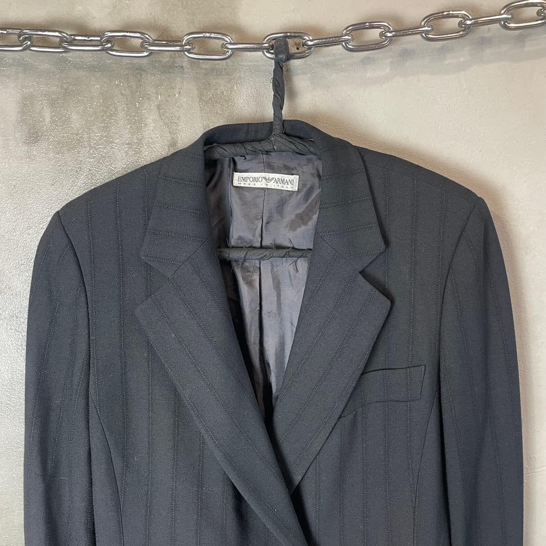 98AW 엠포리오 아르마니 스트라이프 코트 상품이미지3