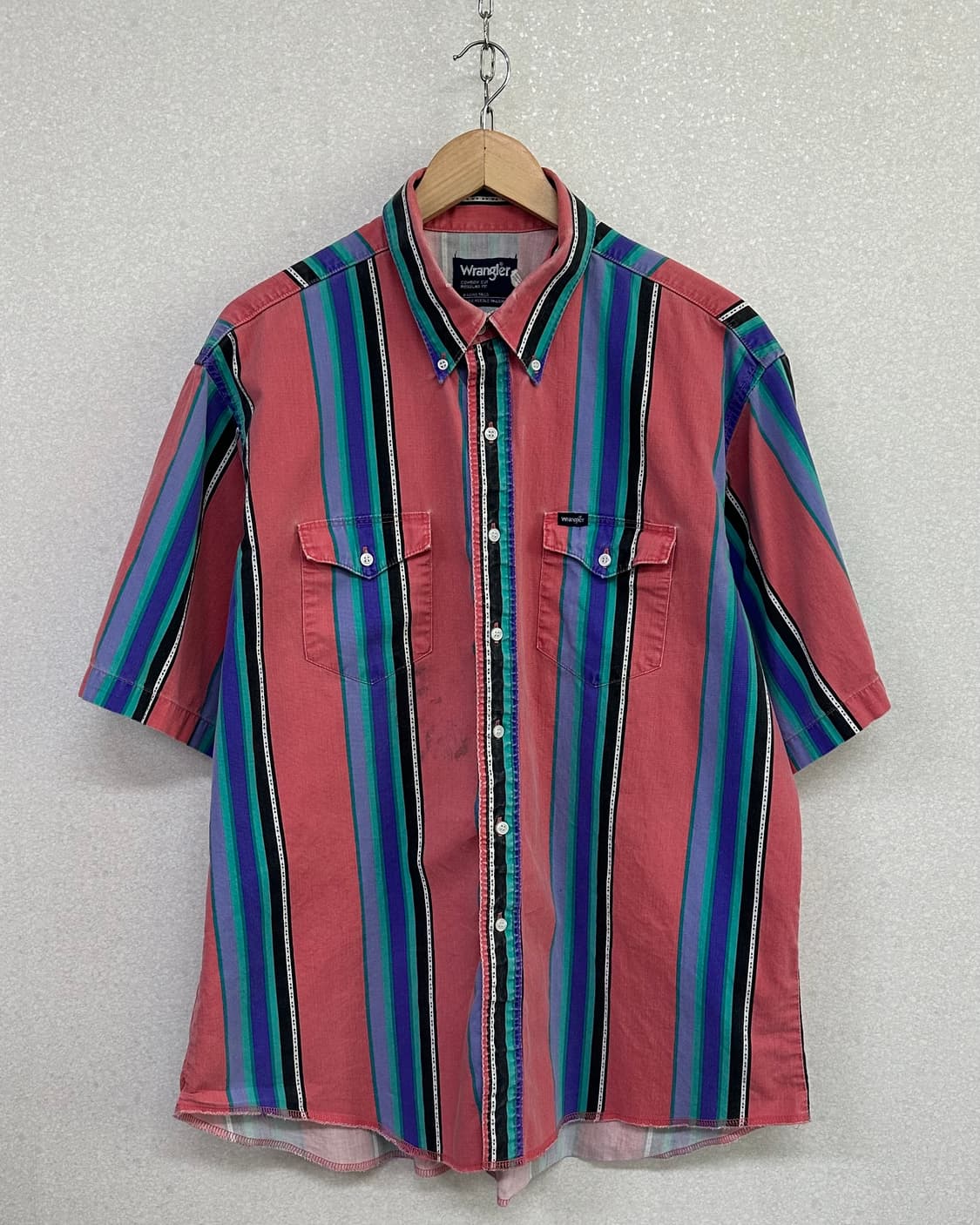 (2XL)90'S WRANGLER 반팔 셔츠-M2253 상품이미지1