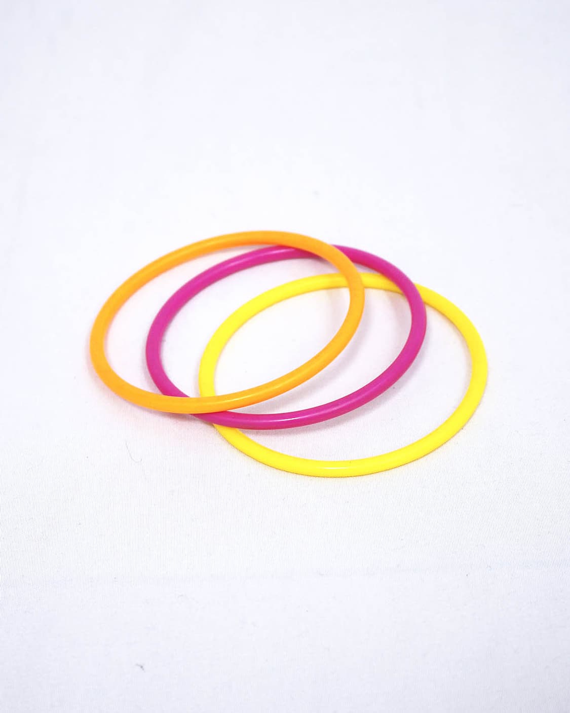 NEON-orange:pink:yellow rings bangle set 상품이미지2
