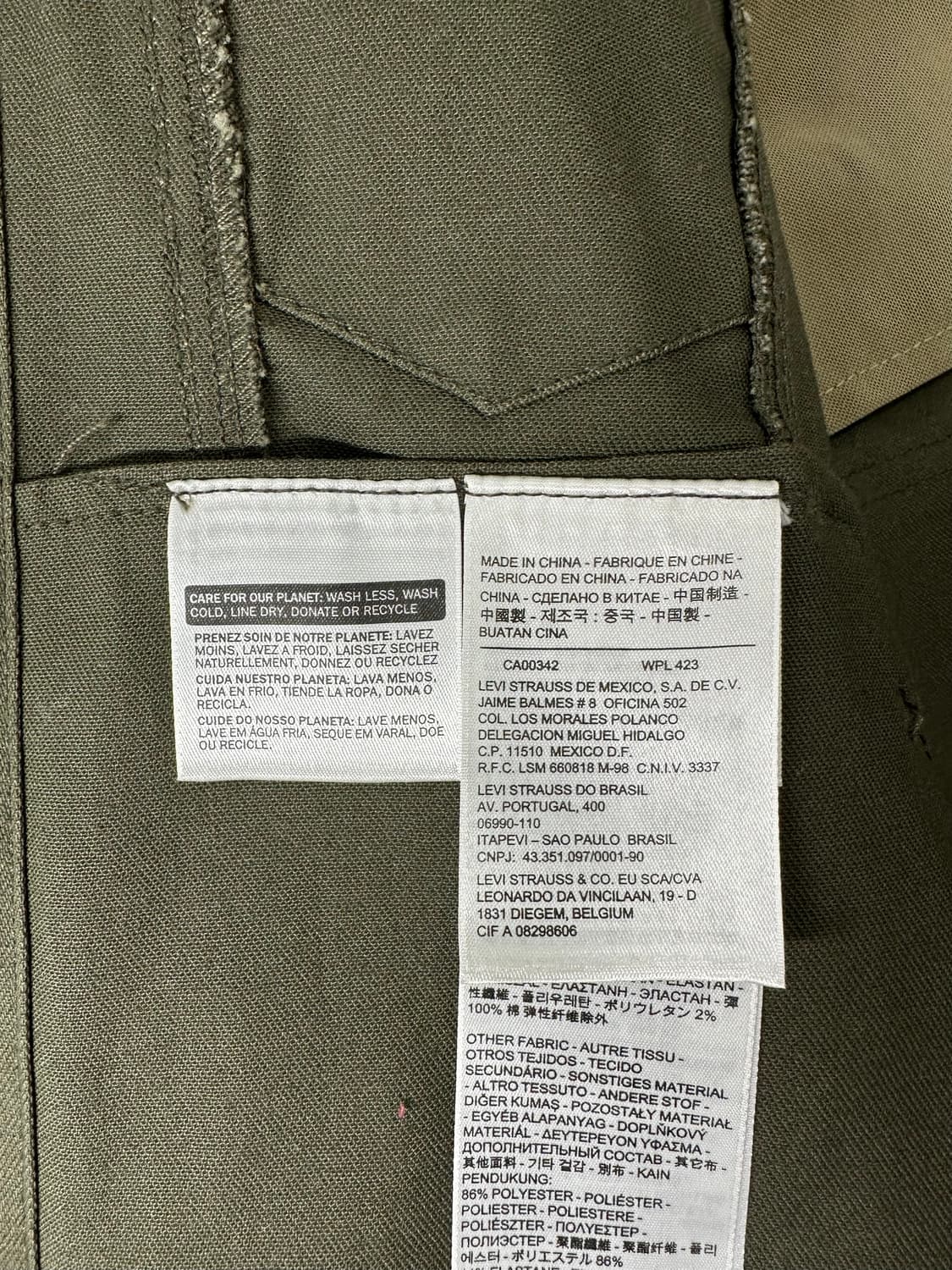 리바이스 화이트 탭 트러커 자켓 상품이미지5