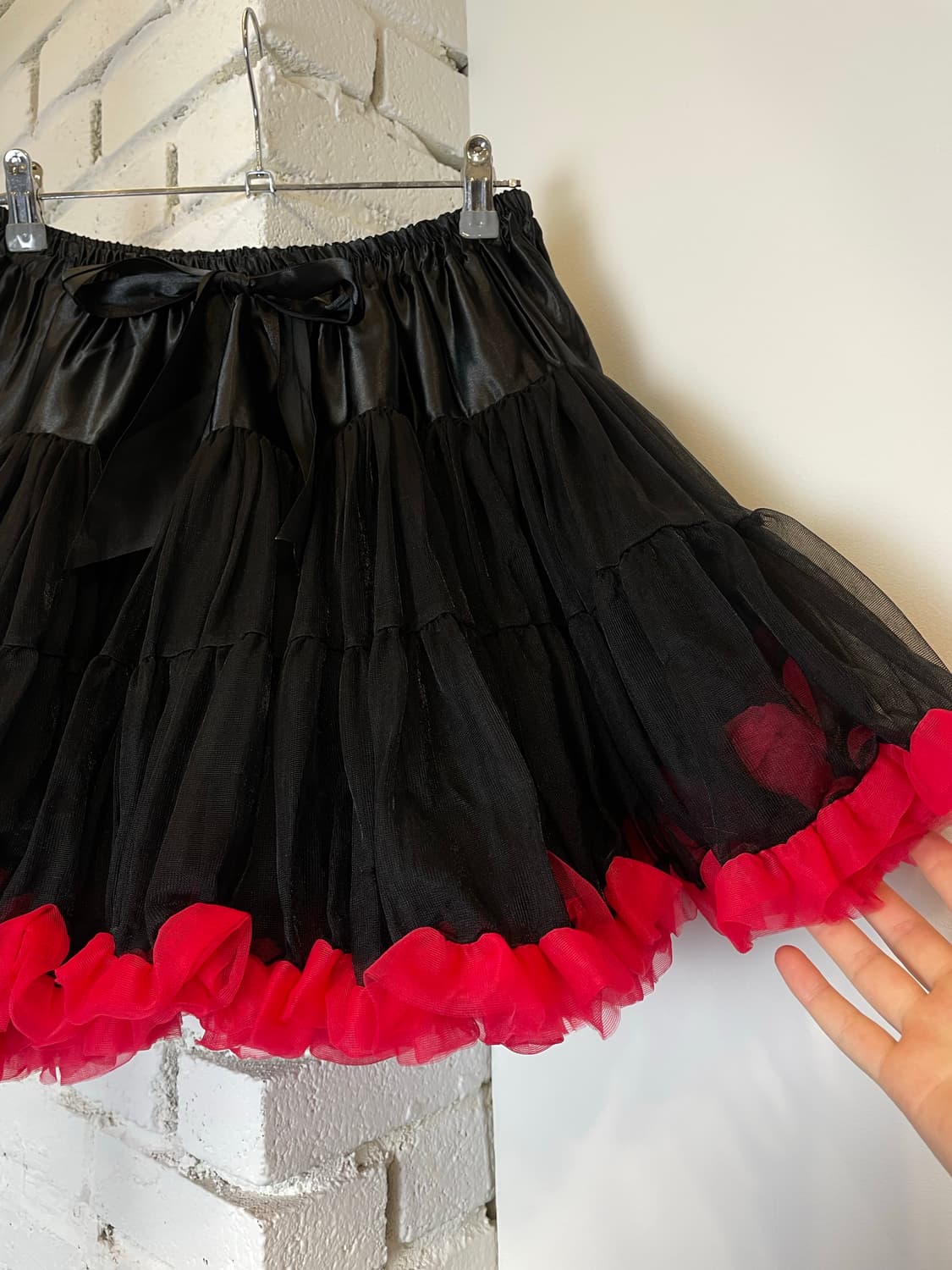 JPN 펑크 씬 레드 블랙 튜튜 샤스커트 상품이미지2