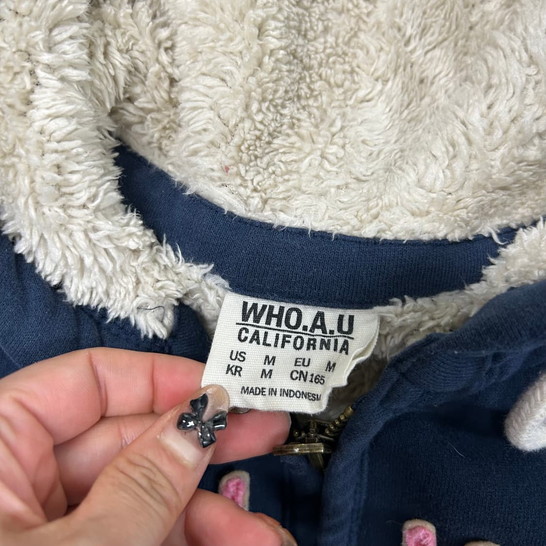 후아유 양털 후드집업[1341] 상품이미지6