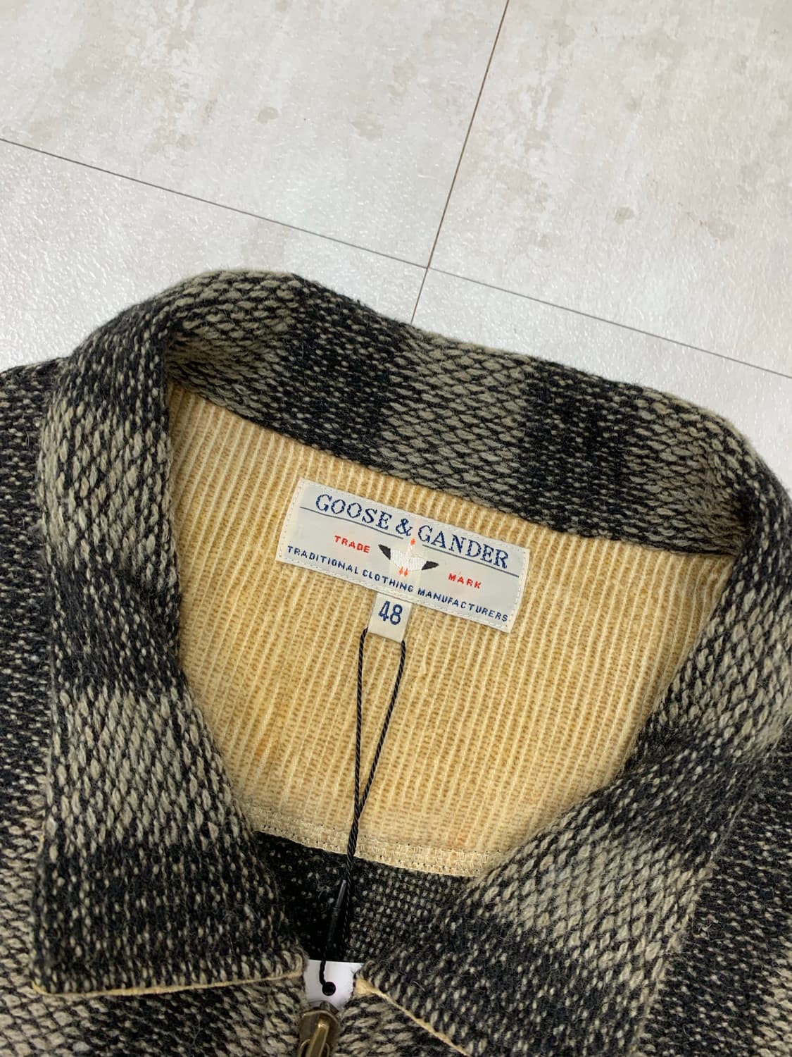 Goose&gander 패턴 니트 집업 #230 상품이미지5