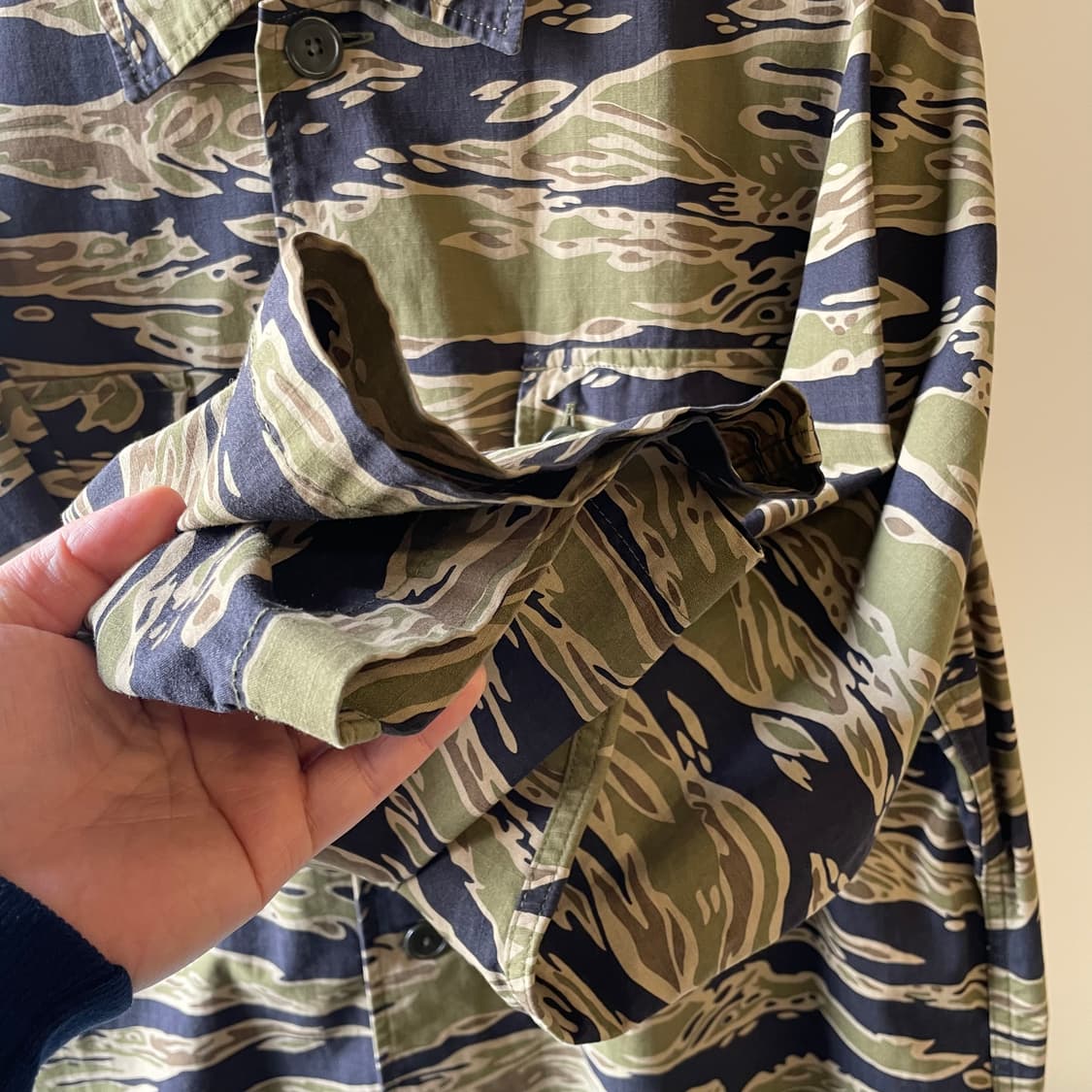 와코마리아 타이거카모 밀리터리 셔츠자켓 상품이미지7