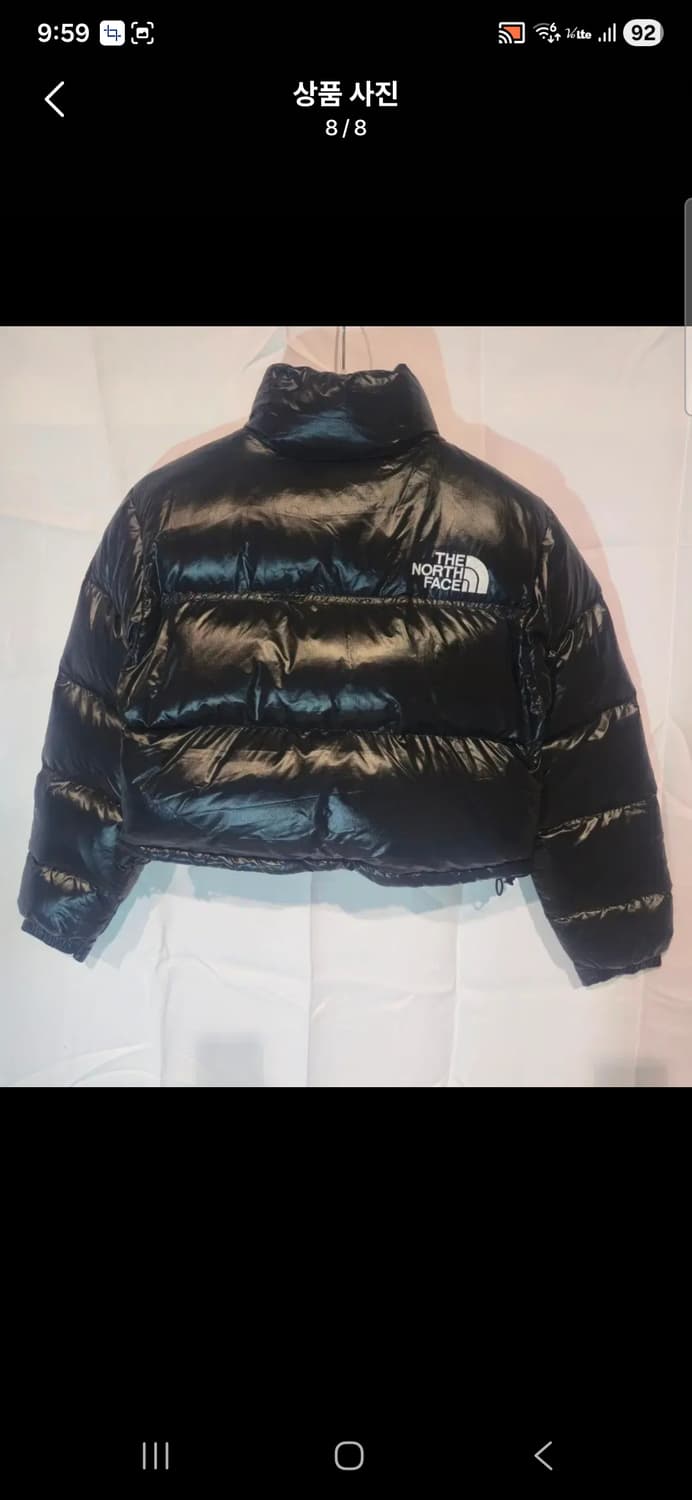 새상품 노스페이스 눕시 크롭 숏패딩 사이즈 95 상품이미지8