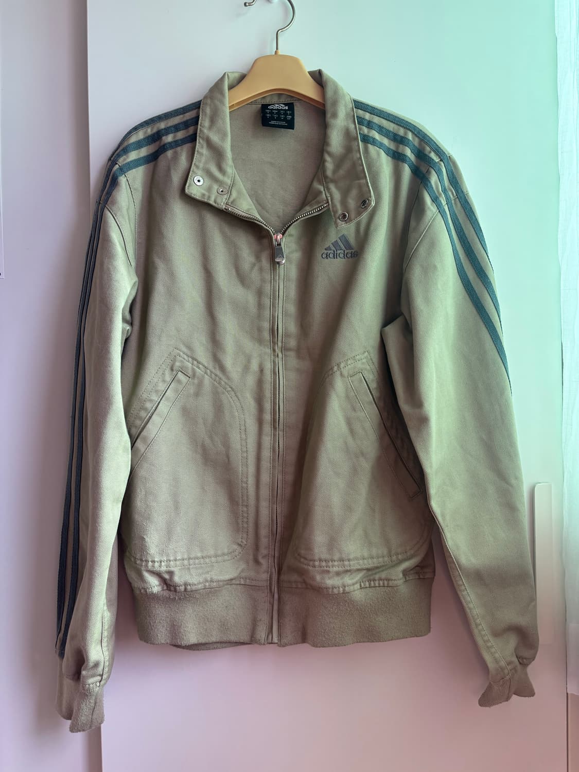 아디다스 빈티지 베이지 자켓 상품이미지1