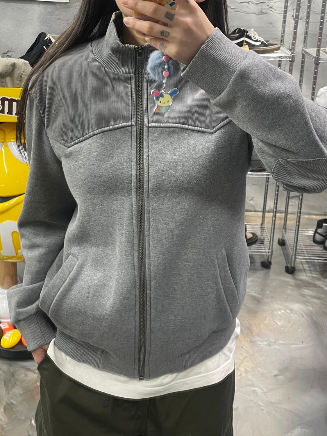 알마니 패치 쉐르파 코튼 집업 상품이미지10