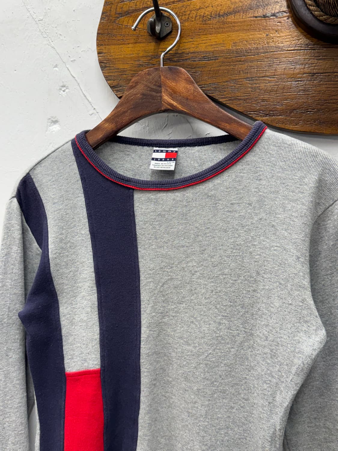 Tommy Jeans Long Sleeve Ribbed Top 상품이미지2