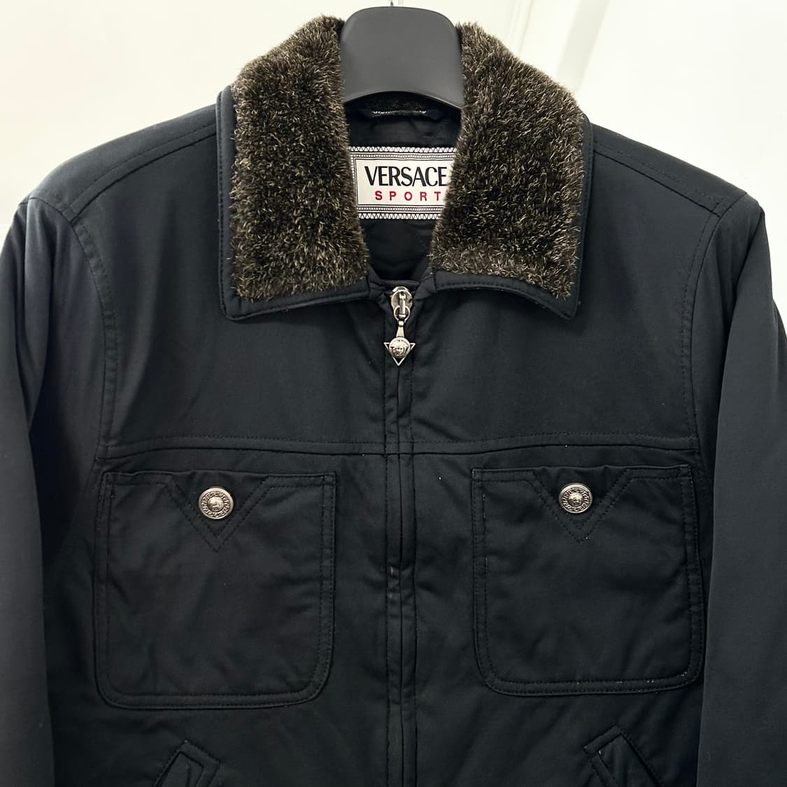 베르사체 스포츠 90s 쉐르파 점퍼 자켓 상품이미지6