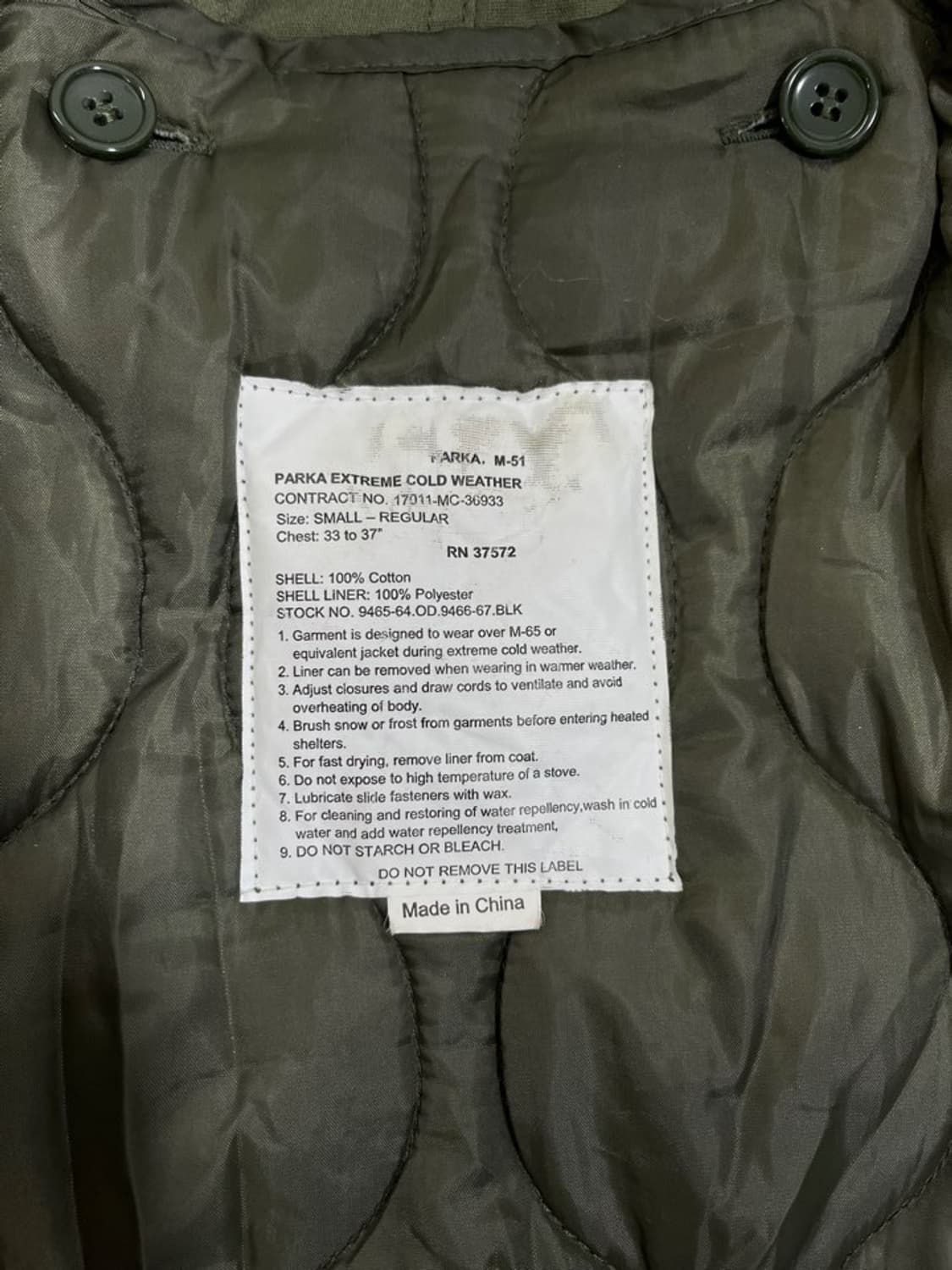빈티지 M-51 피쉬테일 파카/#2741 상품이미지8