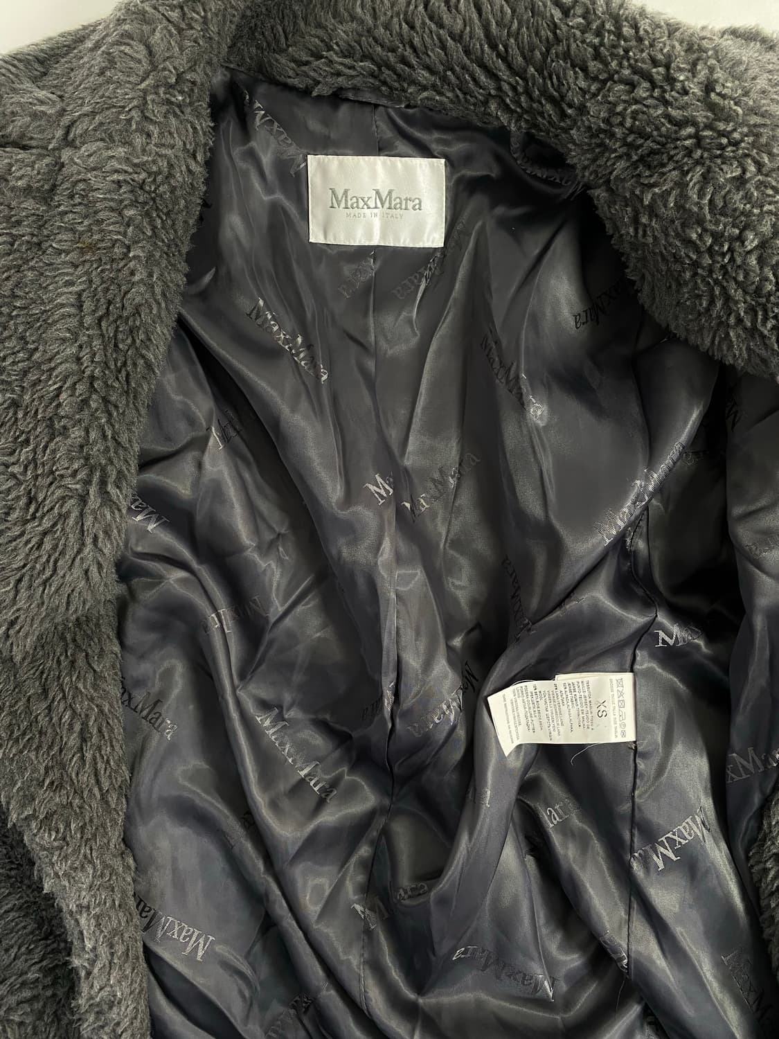 Maxmara 막스마라 테디베어 코트 그레이 XS 상품이미지3