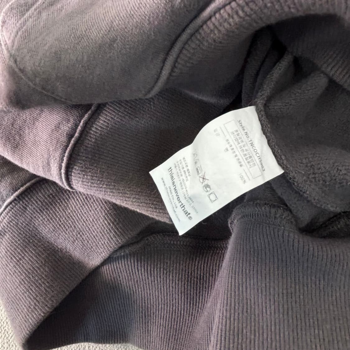 105 디스이즈네버댓 빅로고 후드티 상품이미지5